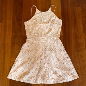 Pink lace dress